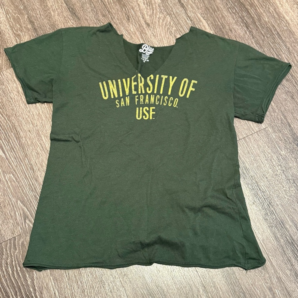 (BOGO) Blue 84 Women's Green University of San Francisco T-Shirt